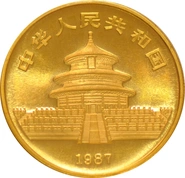 1987 1oz Chinese Panda Gold Coin