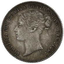 1879 Silver Sixpence Coin Queen Victoria 