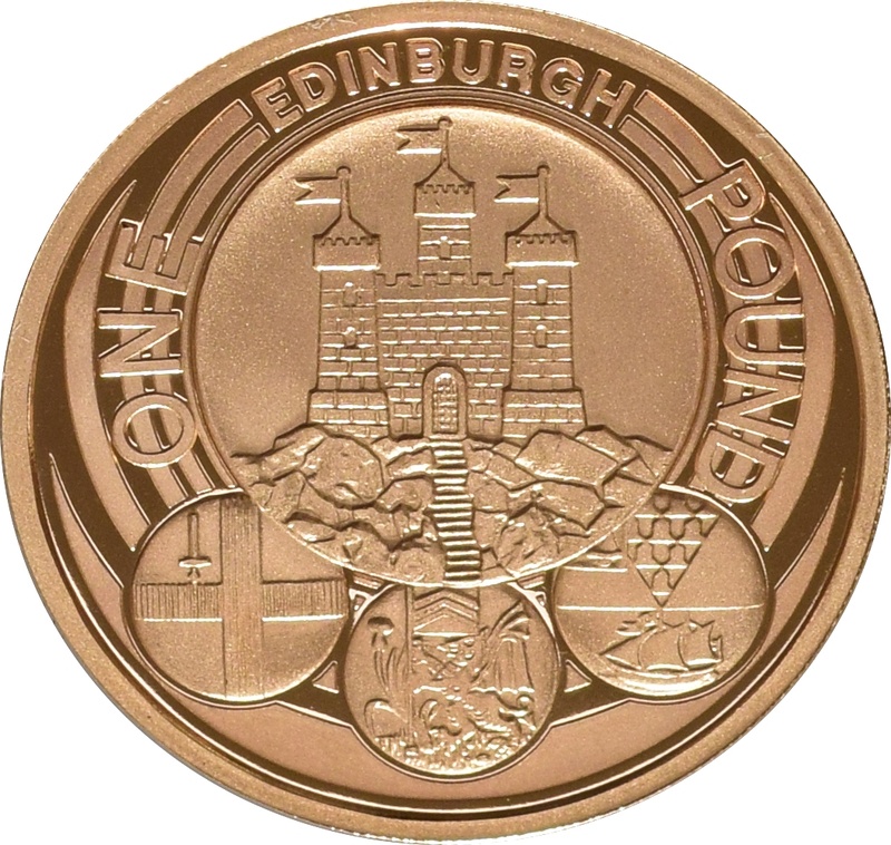 2011 Proof Gold £1 Pound Coin Edinburgh