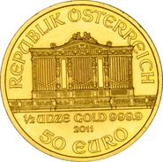 2011 Half Ounce Gold Austrian Philharmonic