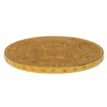 1857 French 50 Francs Gold Coin Napoleon III Bare Head A