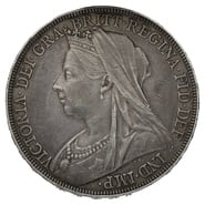1898 Silver Crown Coin Queen Victoria LXII