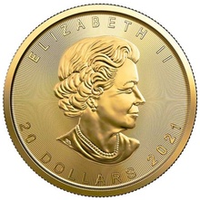 2021 1/2oz Canadian Maple Leaf Gold Coin