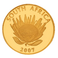 2007 Protea One Ounce gold proof Coin Nobel Peace Boxed