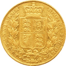 1845 Victoria Young Head Gold Sovereign