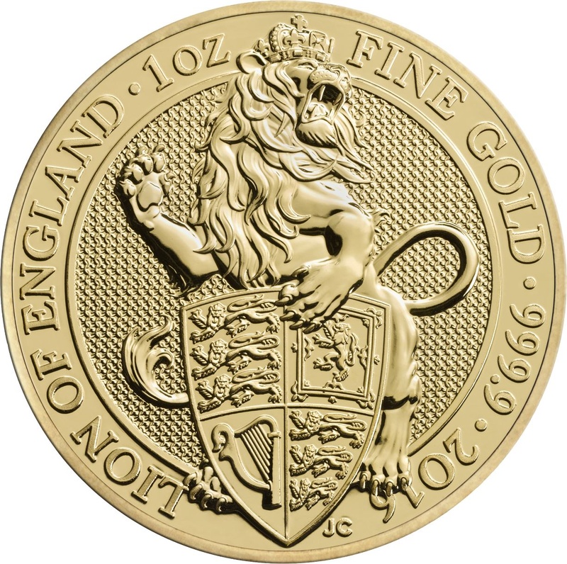 2016 1oz Lion of England Gold Coin Queen's Beasts PCGS MS69