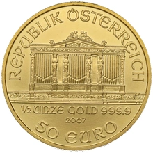 2007 1/2oz Austrian Gold Philharmonic Coin