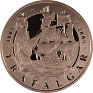 2005 Proof Gold £5 Coin Quintuple Sovereign Battle of Trafalgar