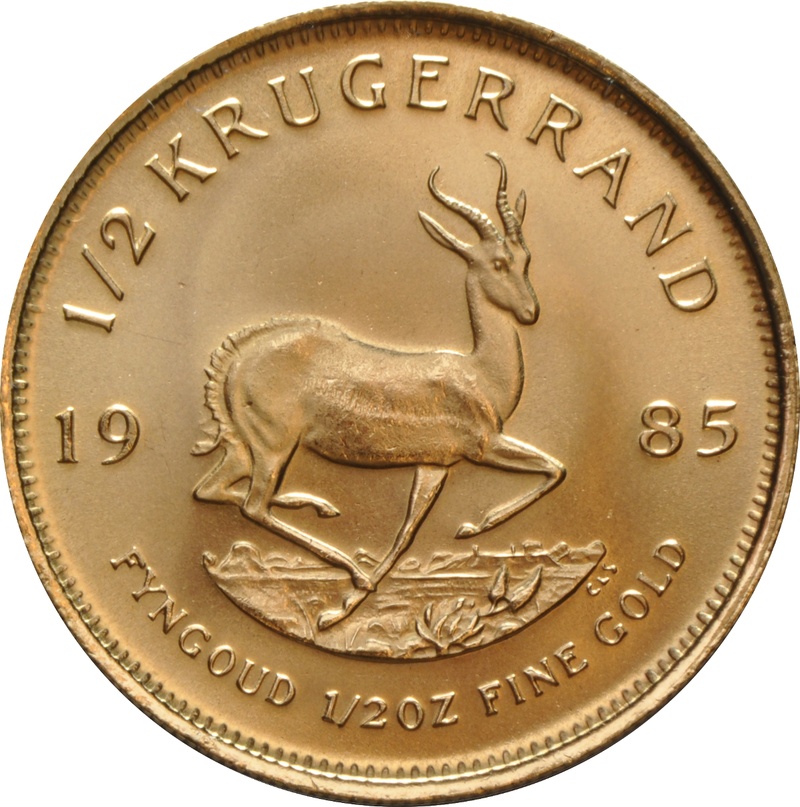 1985 1/2oz Krugerrand Gold Coin
