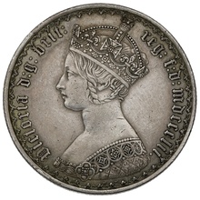 1852 Florin Silver Coin Queen Victoria 