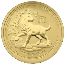 2018 Year of the Dog Gold Coin 1/2oz Perth Mint Australian Lunar Series
