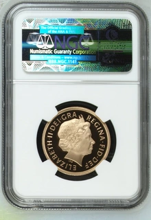 2015 Proof £2 Coin Gold Double Sovereign Elizabeth 4th Head NGC PF70