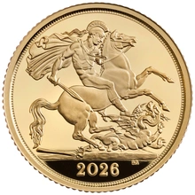 2026 Proof Gold Half Sovereign Coin Boxed