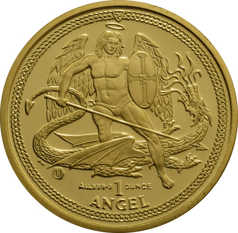2009 Isle of Man Angel Gold Coin 1oz