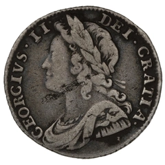 1732 Silver Sixpence Coin George II