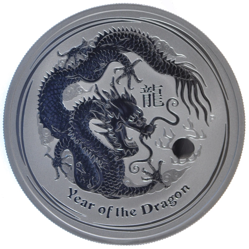 2012 Year of the Dragon Silver Coin 1oz Perth Mint Australian Lunar Series