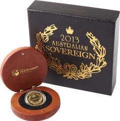 2013 Australian Proof Gold Sovereign Boxed