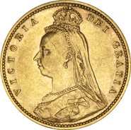 1890 Half Sovereign Victoria Jubilee Head Shield Back - London NGC AU55