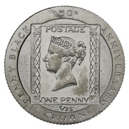 Isle of Man Proof Gold Penny Black 1/25th Crown