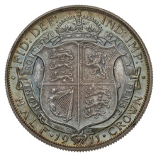 1911 Proof Silver Half Crown Coin George V