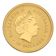 1999 1/4oz Australian Kangaroo Gold Nugget Coin