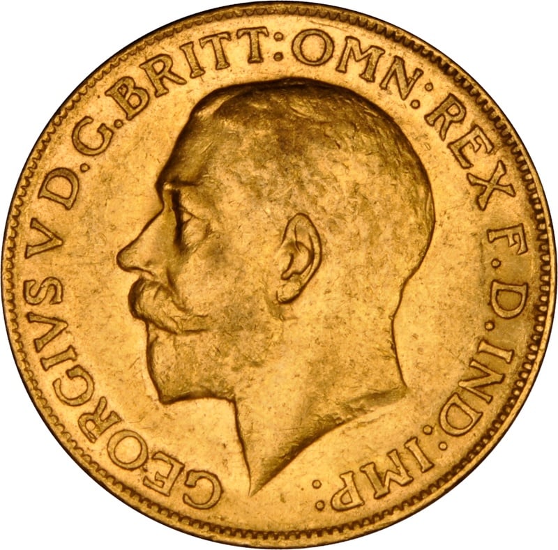 1927 Gold Sovereign Coin George V Perth