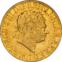 1817 Gold Sovereign - George III NGC VF30