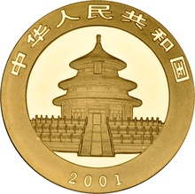 2001 1oz Chinese Panda Gold Coin