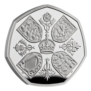 2022 Her Majesty Queen Elizabeth II Memorial Piedfort Fifty Pence Proof Silver Coin Boxed