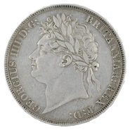 1821 Silver Crown Coin George IV