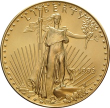 1993 American Eagle Gold Coin 1oz