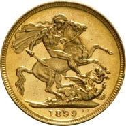 1899 Gold Sovereign - Victoria Old Head - S