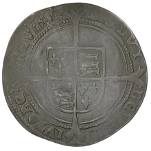1551 Silver Sixpence Coin Edward VI