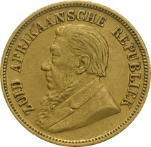 1894 1/2 Pond Gold Coin South Africa