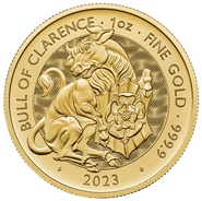 2023 Bull of Clarence Gold Coin Tudor Beasts 1oz