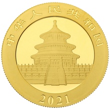 2021 15g Chinese Panda Gold Coin