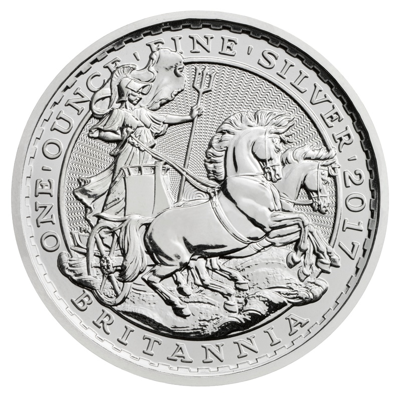 1997-2017 1oz Silver Britannia Coin 20th Anniversary Chariot Design