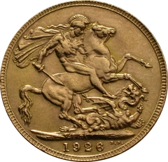 1926 Gold Sovereign Coin George V SA