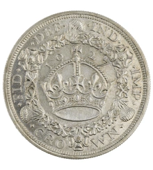 1927 Proof Silver Crown Coin George V Christmas Crown Uncirculated