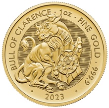 2023 Bull of Clarence Gold Coin Tudor Beasts 1oz