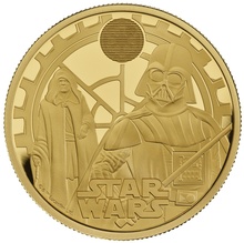 2023 1oz Darth Vader & Emperor Palpatine Star Wars Proof Gold Coin Boxed