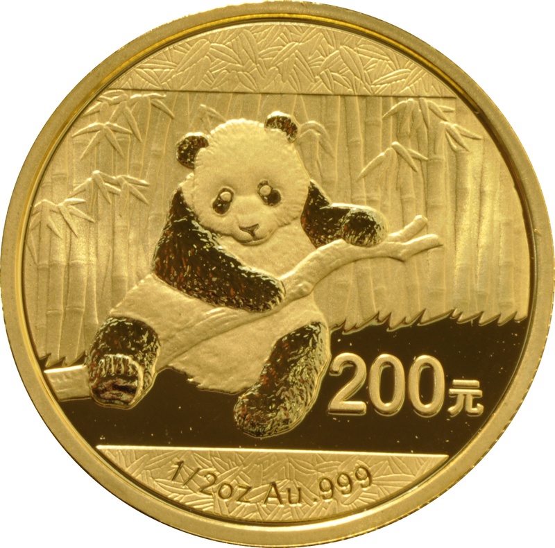 2014 1/2oz Chinese Panda Gold Coin