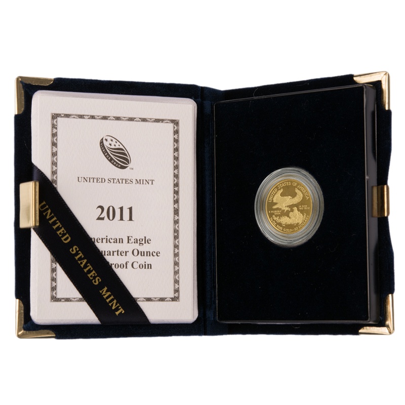 2011 Proof 1/4oz American Eagle Gold Coin Boxed