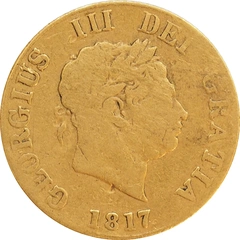 1817 Gold Half Sovereign George III