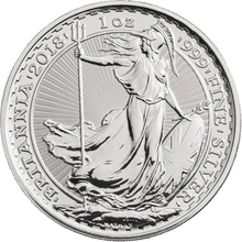 VAT FREE for Storage - 1oz Silver Britannia Coin