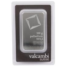 100g Palladium Bar Valcambi