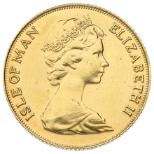 2021 Gold Sovereign Coin Elizabeth II Decimal Portrait Isle of Man