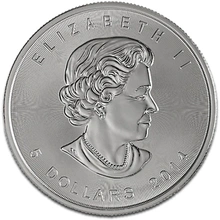 2014 Canadian Silver Maple Leaf Coin 1oz