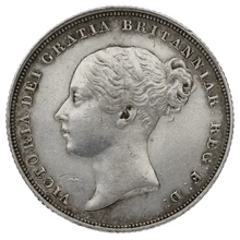 1838 Silver Shilling Coin Victoria A1