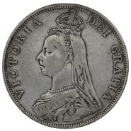 1890 Victoria Double Florin - Fine